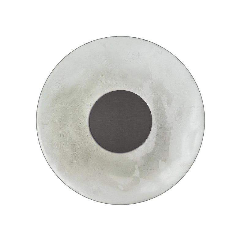 SOLARIS – Applique di Design 12W 3000K Titanio con Vetro Martellato Fumè, CRI90, Dimmerabile a Taglio di Fase - Rossini Group