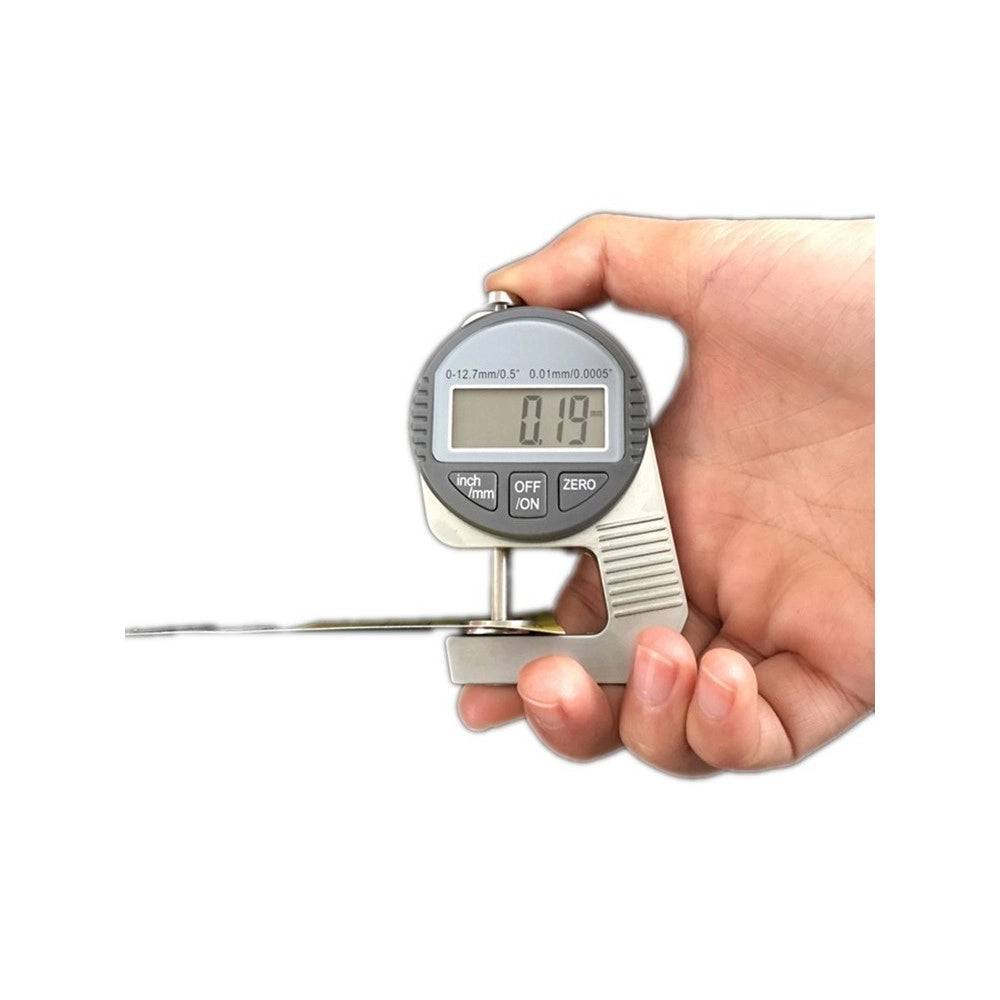 Trade Shop - Spessimetro Micrometro Digitale Palmer Alta Precisione 0-12,7 Mm X 0,01 Mm -