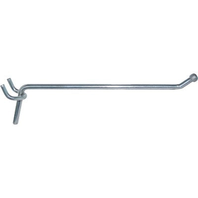GANCIO SEMPLICE ACCIAIO X PANNELLO ESPOSITIVO - CROMATO MM 300- 100 pezzi