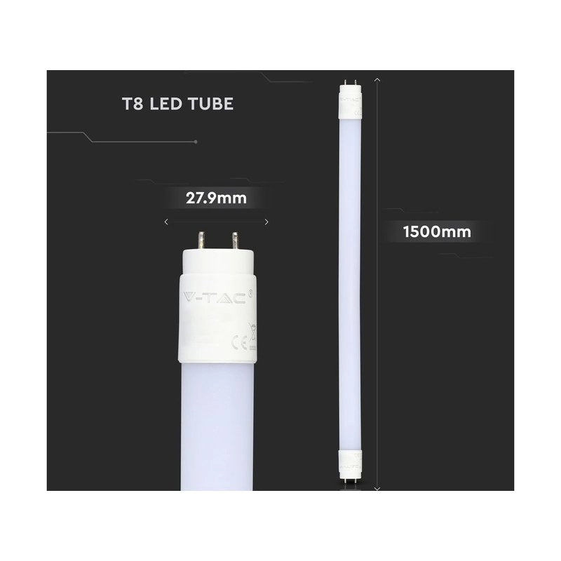 Tubo Led T8 G13 150cm 140lm/W 15W 2150lm Super Luminoso Massimo Risparmio Energetico SKU-216482, Disponibili 4000K 6400K  (Bianco Freddo 6500K)