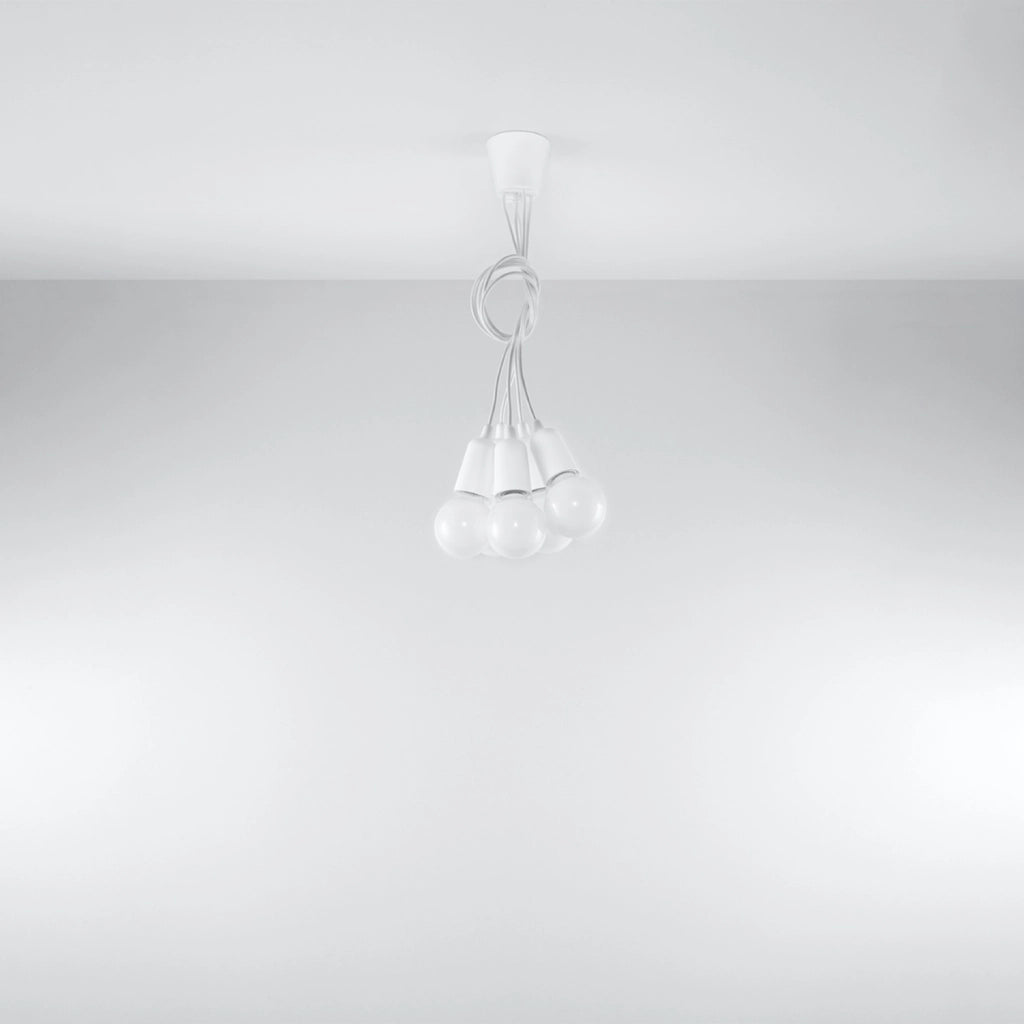 Lampadario Matero Pure Lume bianco 5 luci E27 IP20