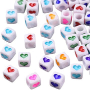 Accessori per gioielli - 200 pezzi - Cubo di perle - Perle in acrilico - Creazione di gioielli - Progetti di fai da te - Leggero e sostenibile