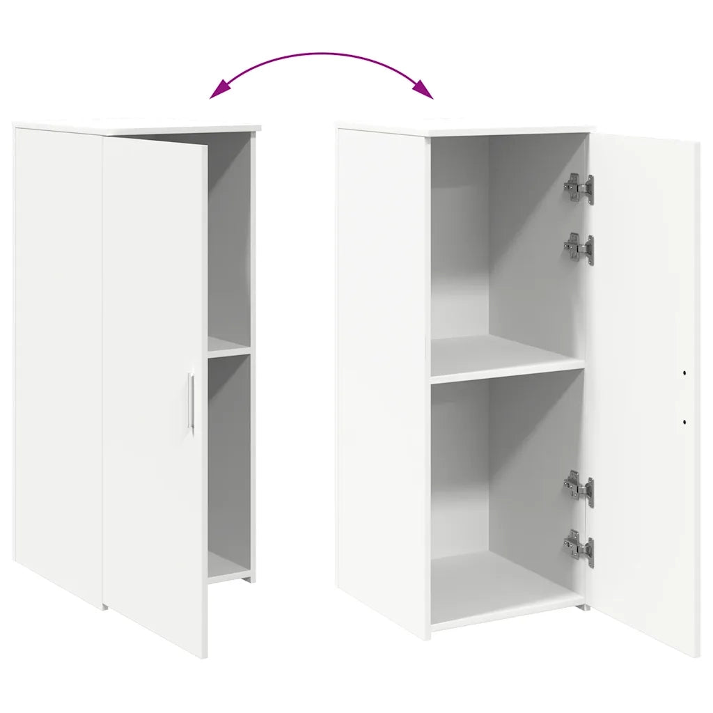 Mobiletto portaoggetti bianco 40x45x103,5 cm in legno ingegnerizzato 859033