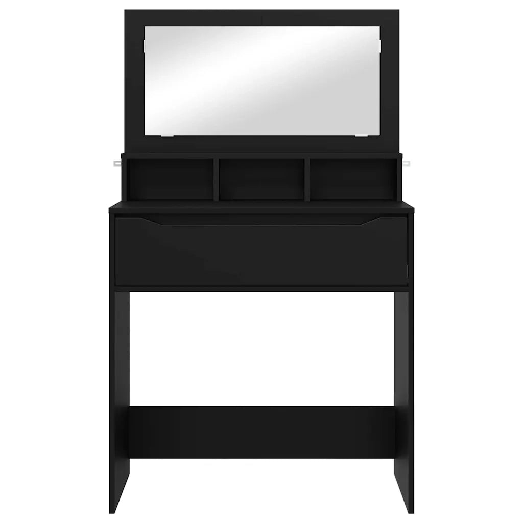 Toeletta | Tavoli da Trucco per Camera da Letto Nero 80 x 39,6 x 135 cm