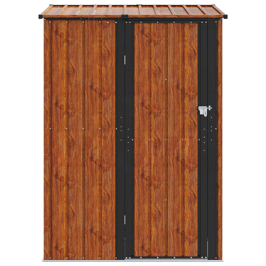 Casette da giardino Marrone 140,5 x 74 x 200 cm Metallo 42011298