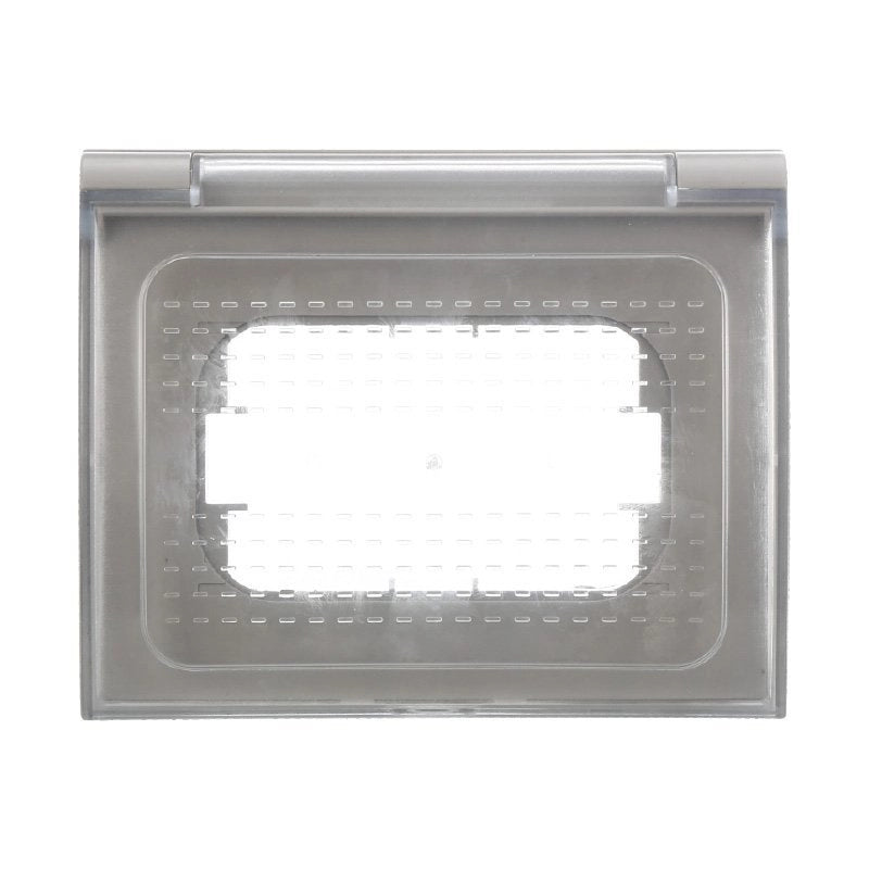 Placca Custodia IP44 3P Grigio Universale Per Scatola 503 Compatibile Bticino Vimar Gewiss