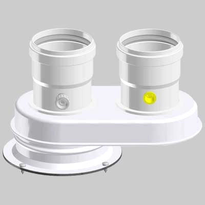 SDOPPIATORE PER CALDAIE VAILLANT COMPATIBILE  80/80     CONTI
