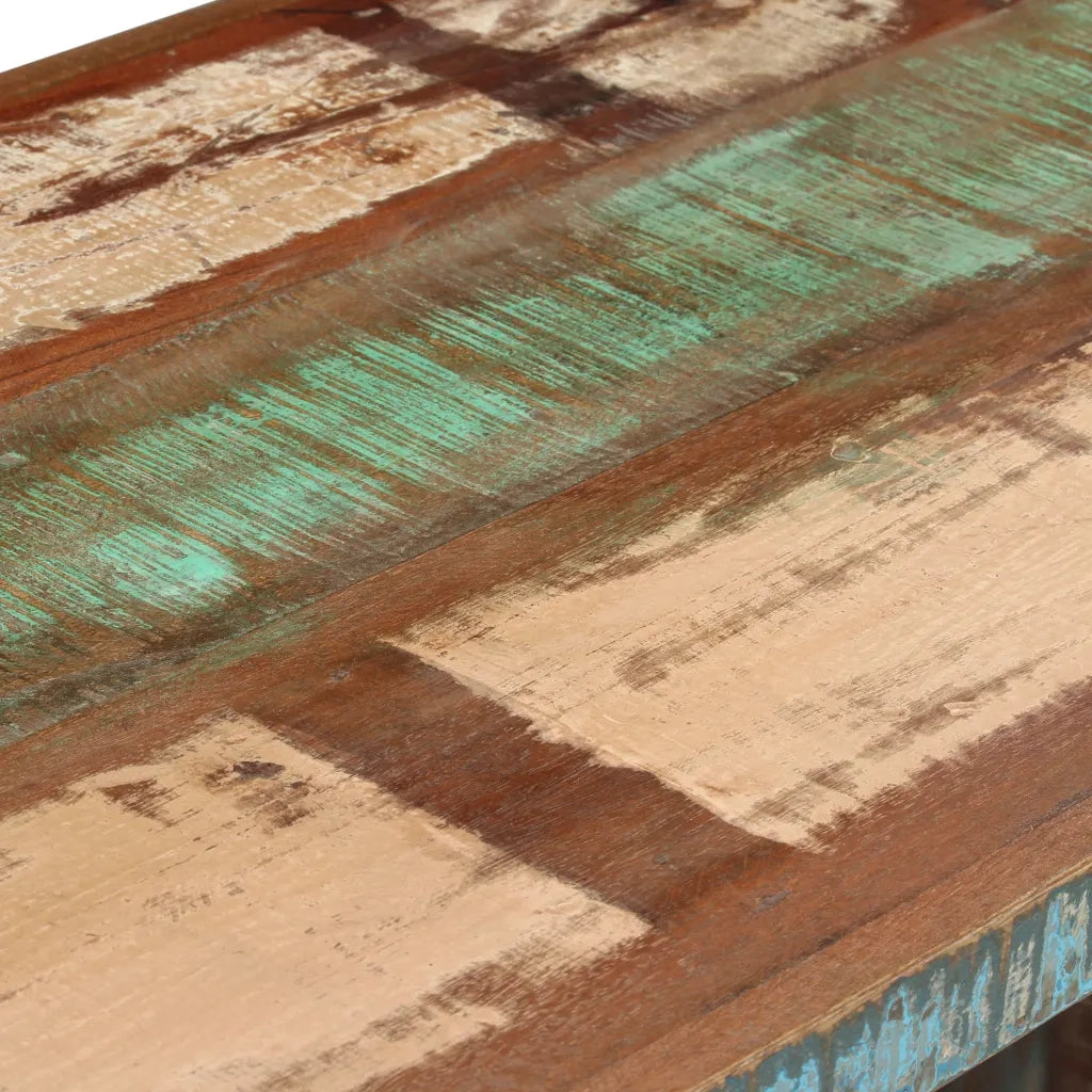 vidaXL Scrivania a Colonna in Legno Massello di Recupero 140x50x77 cm