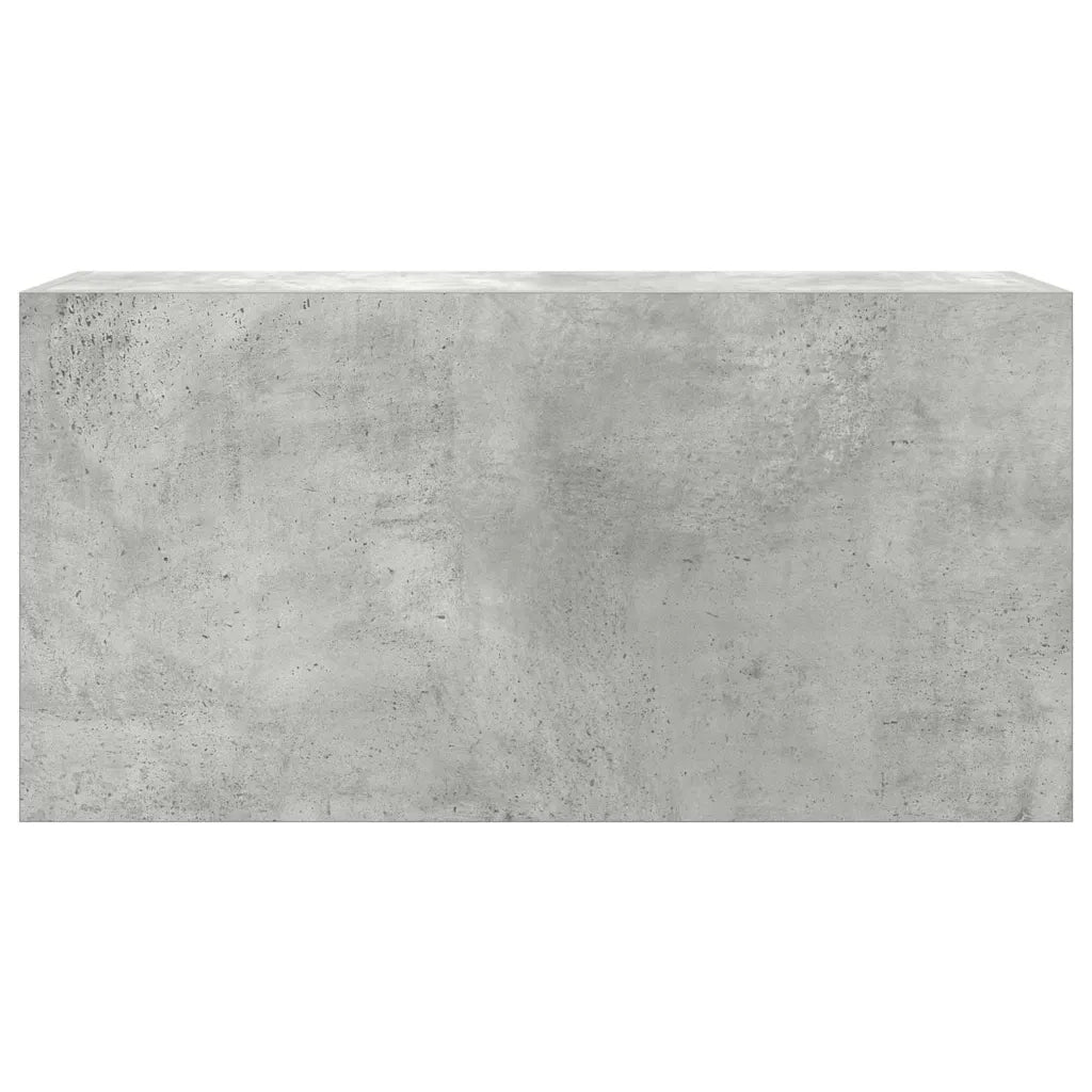Mobiletto da bagno a parete pratico e di design 80 x 25 x 40 cm realizzato in legno composito color grigio cemento 02_0051280