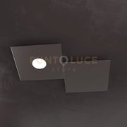 ECCENTRIC APPLIQUE-PLAFONIERA 1 LUCE + 1 DECORATIVO MARRONE 1156-1L1D-MA