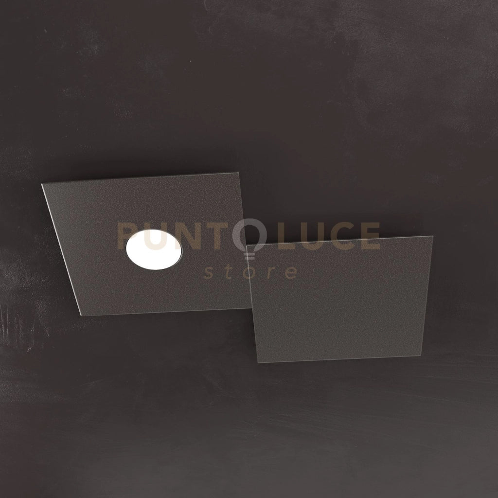 ECCENTRIC APPLIQUE-PLAFONIERA 1 LUCE + 1 DECORATIVO MARRONE 1156-1L1D-MA
