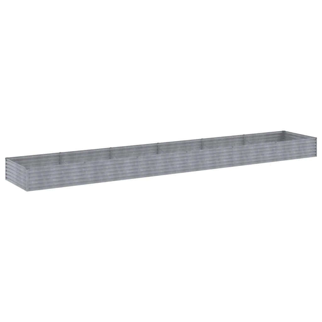Fioriera rialzata per piante fiori patio giardino 579 x 100 x 36 cm acciaio corten marrone 02_0039460