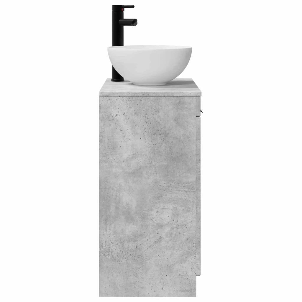 Mobile da bagno con lavabo Grigio Cemento 54 x 35 x 83 cm