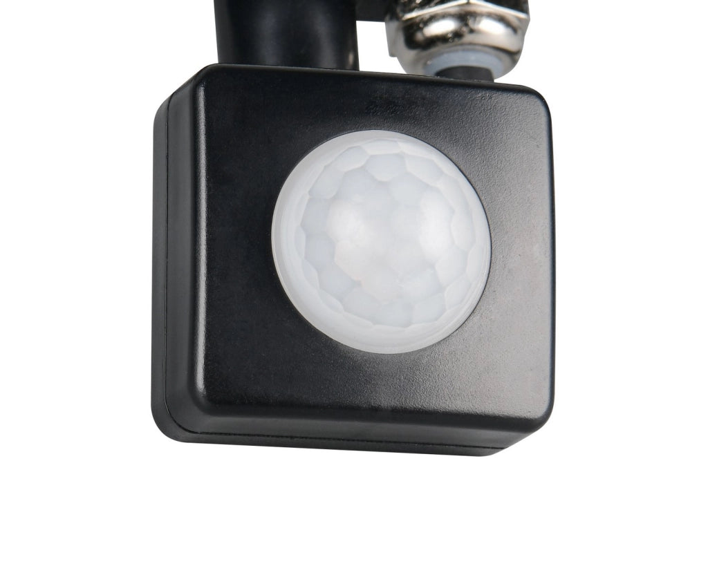 Faretto LED nero con sensore PIR FUNCHAL RL 30W IP44