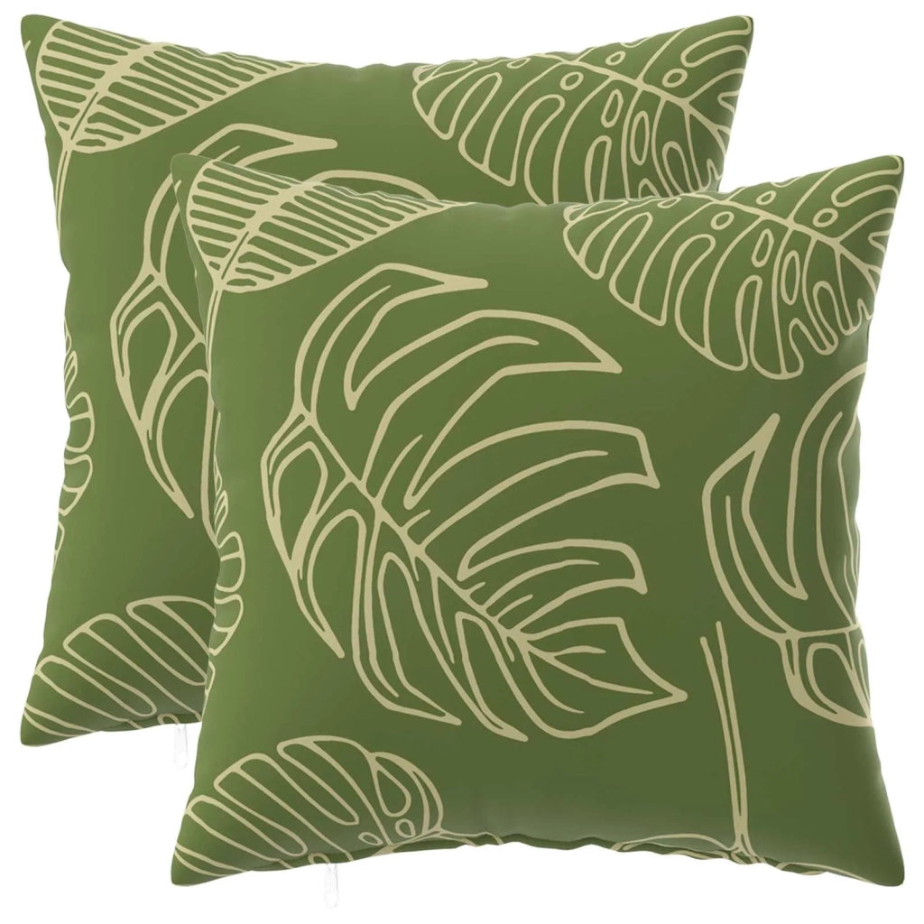 Federa 2 pcs HEERLEN Design a foglia 30 x 30 cm Poliestere 907515