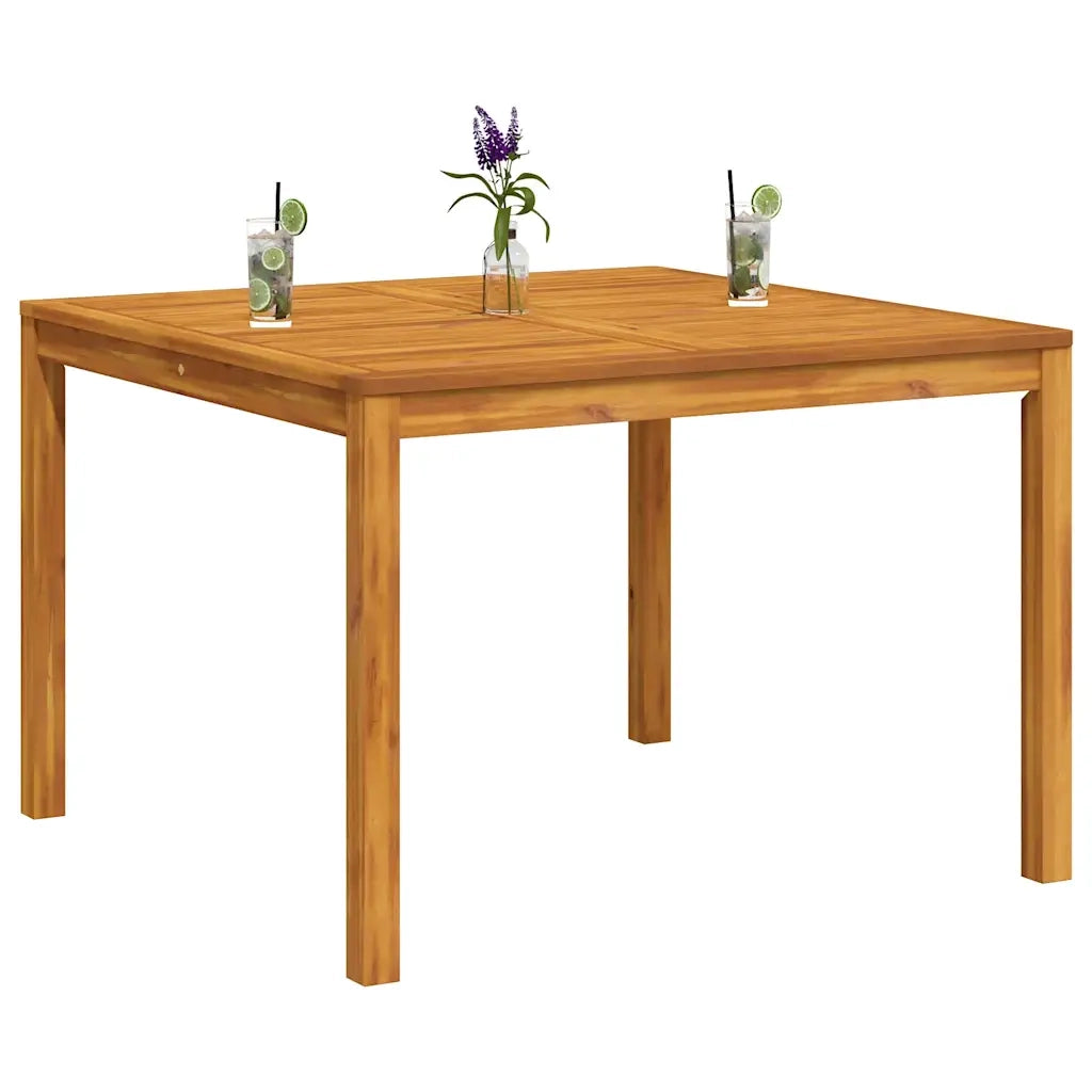 Tavolo da Pranzo da Giardino 110x110x75cm Legno Massello Acacia 366369