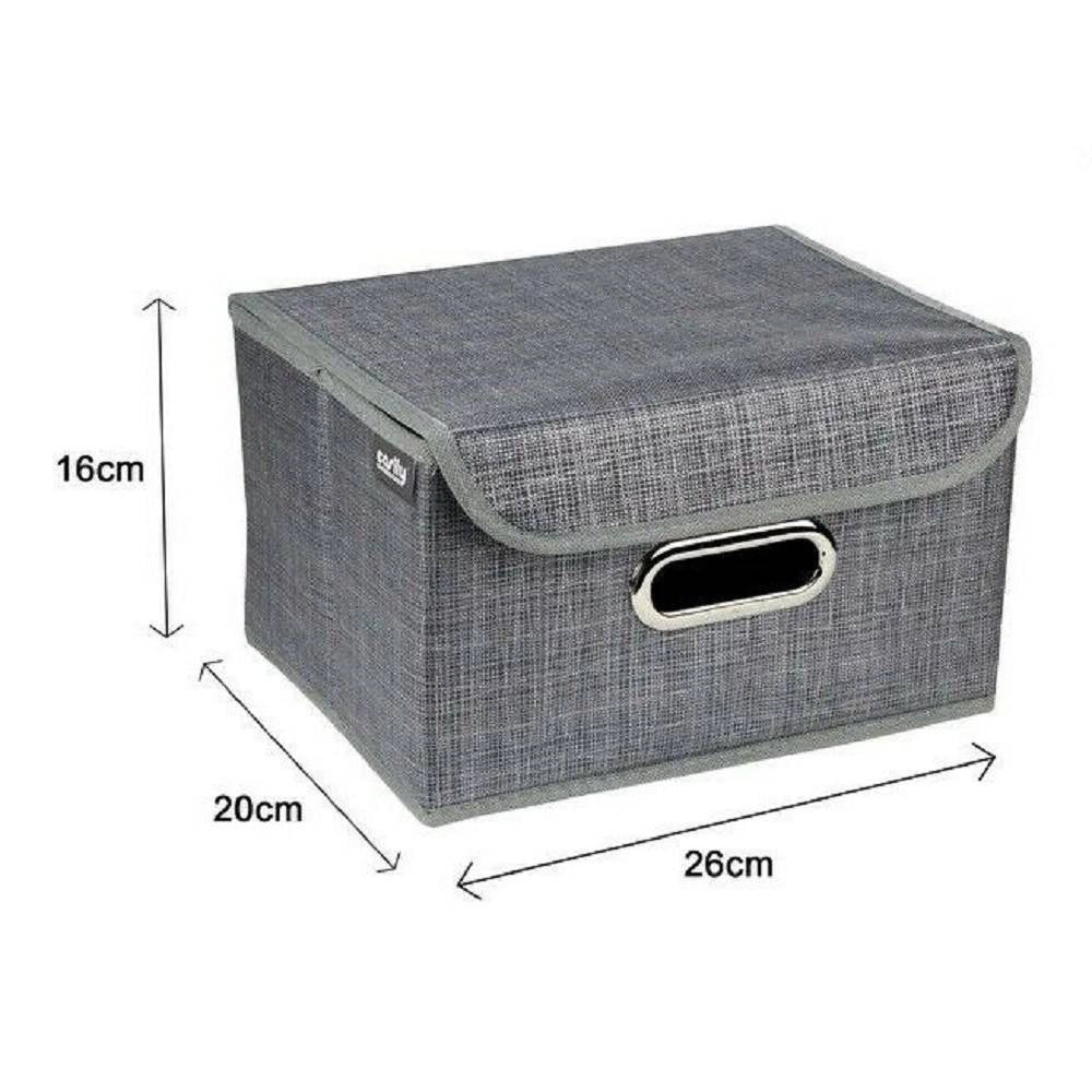 Trade Shop - Box Scatola Salvaspazio Portatutto Contenitore Organizer 26 X 20 X 16 Cm 69692 -