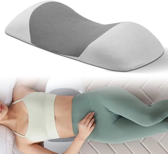 Cuscino ergonomico per la schiena - Supporto lombare regolabile - Cuscino per il dolore alla schiena - Cuscino per dormire - Materiale a schiuma espansa - Adatto per letto e poltrona