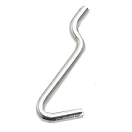 GANCIO PER PANNELLO FORATO TIPO 'N.2' 15x42 mm - 200 pezzi