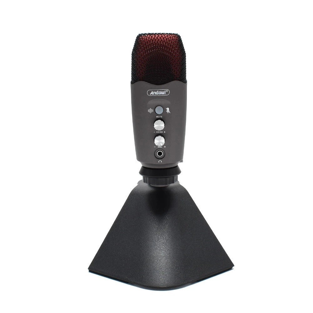 Trade Shop - Microfono Professionale A Condensatore Da Tavolo Usb Per Studio Podcast Q-mic995 -