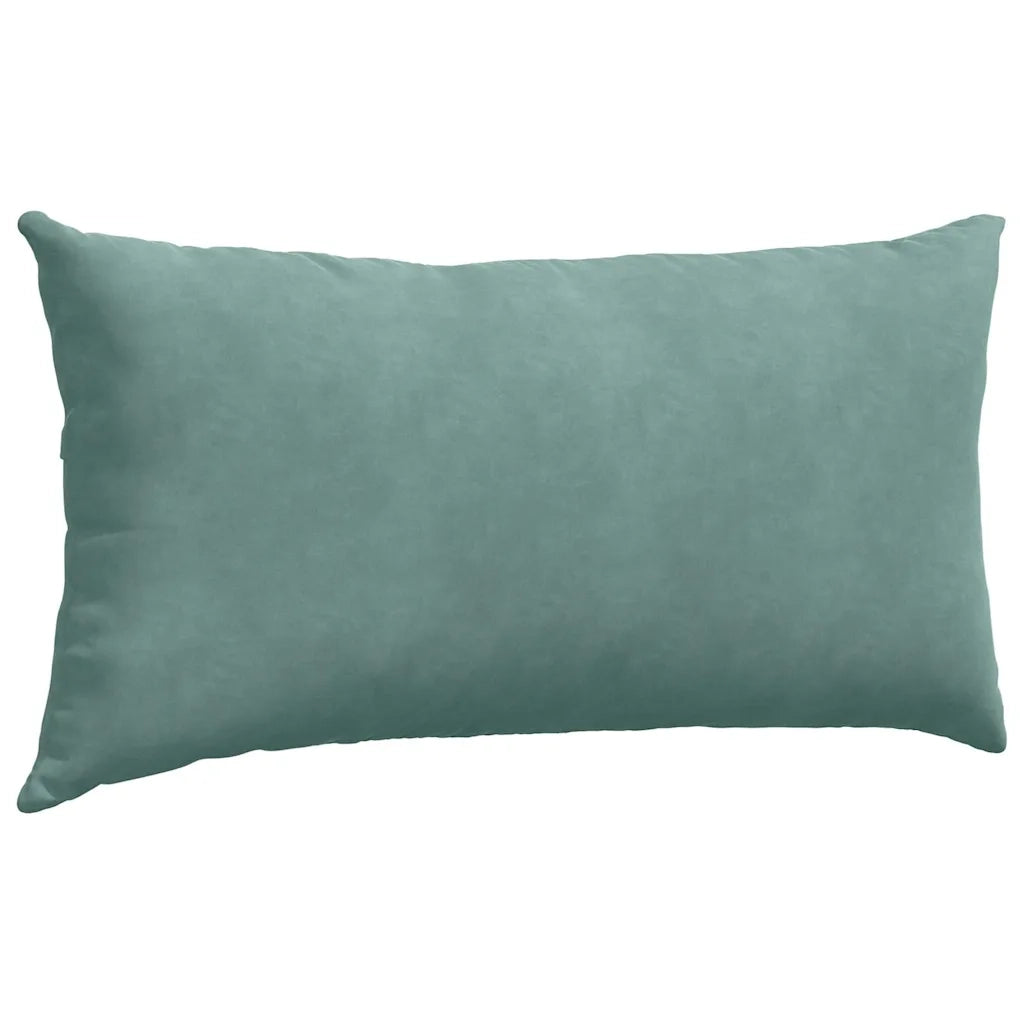Cuscini da Divano 2 pcs Verde Mare 80 x 40 cm Tessuto in Cords