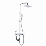 Trade Shop - Set Saliscendi Colonna Doccia Bagno Soffione Doccetta Bidet Rubinetto Cromato 87341 -