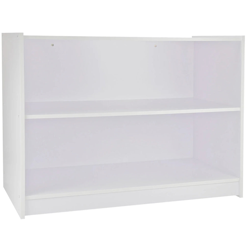 Bancone A1200 Bianco da Negozio e Reception Elegante Solido Robusto con Ripiano