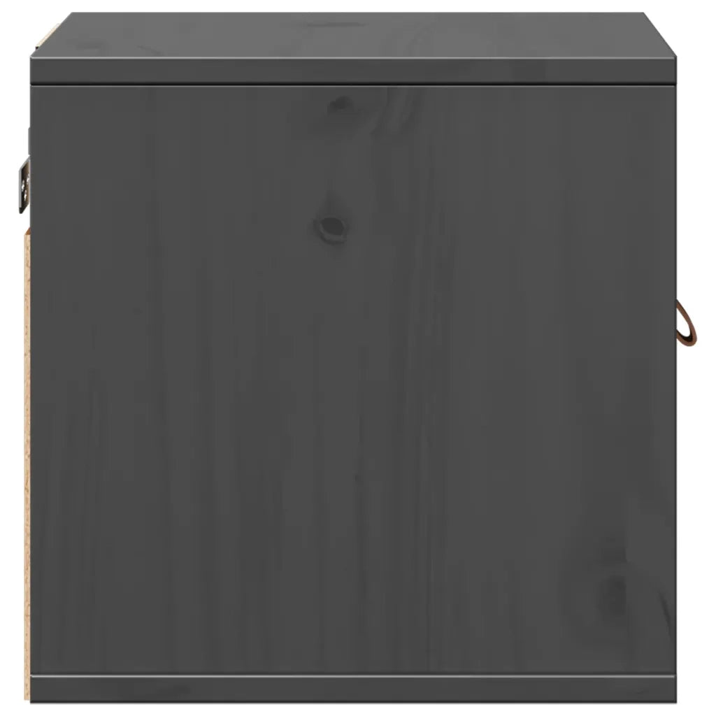 Pensile Grigio 31,5x30x30 cm in Legno Massello di Pino cod mxl 32852