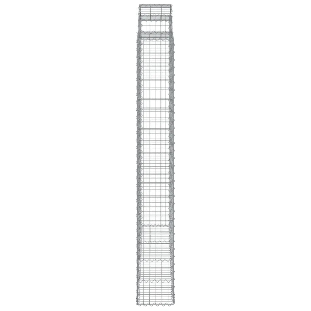 Cesti Gabbioni ad Arco 7 pz 200x30x220/240 cm Ferro Zincato
