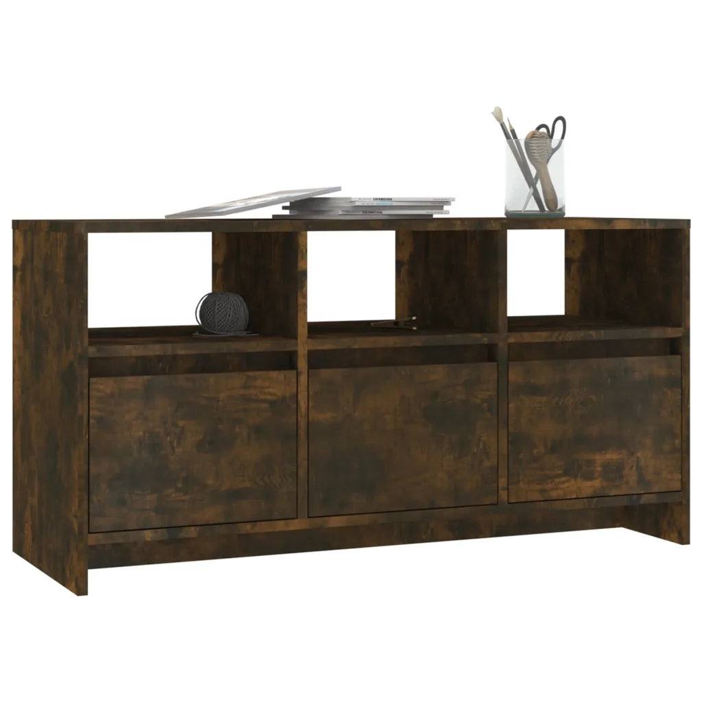 Mobile Porta TV Rovere Fumo 102x37,5x52,5 cm in Truciolato 813023