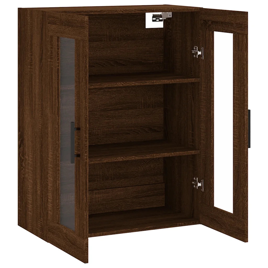Mobile a Parete Rovere Marrone 69,5x34x90 cm 828507
