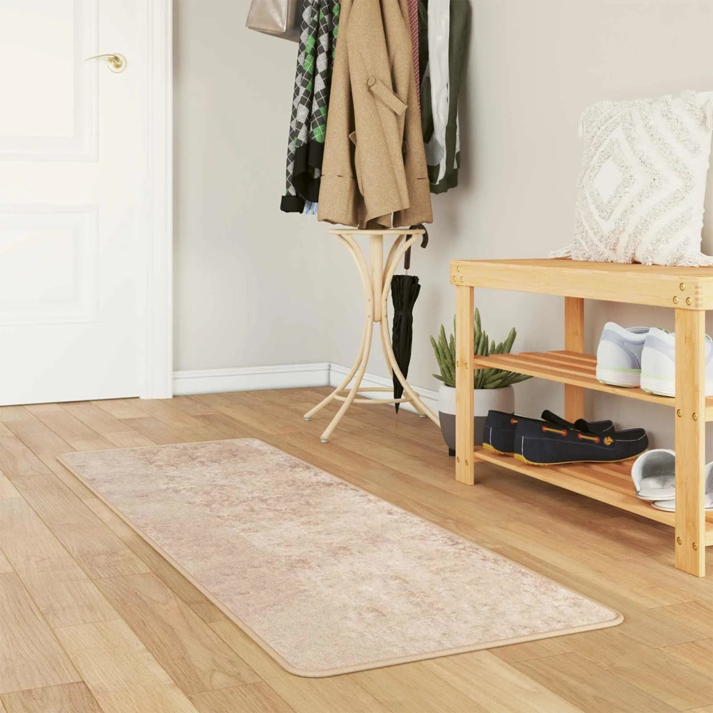 Runner Tappeto MARSA Beige 50 x 200 cm Poliestere e PVC 42023075