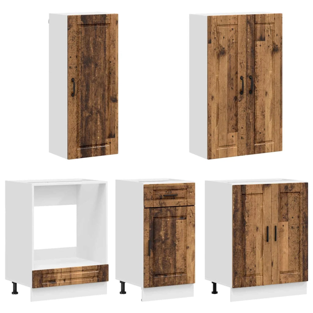 Unità Cucina PORTO 5 pcs Legno antico Legno ingegnerizzato 3438293