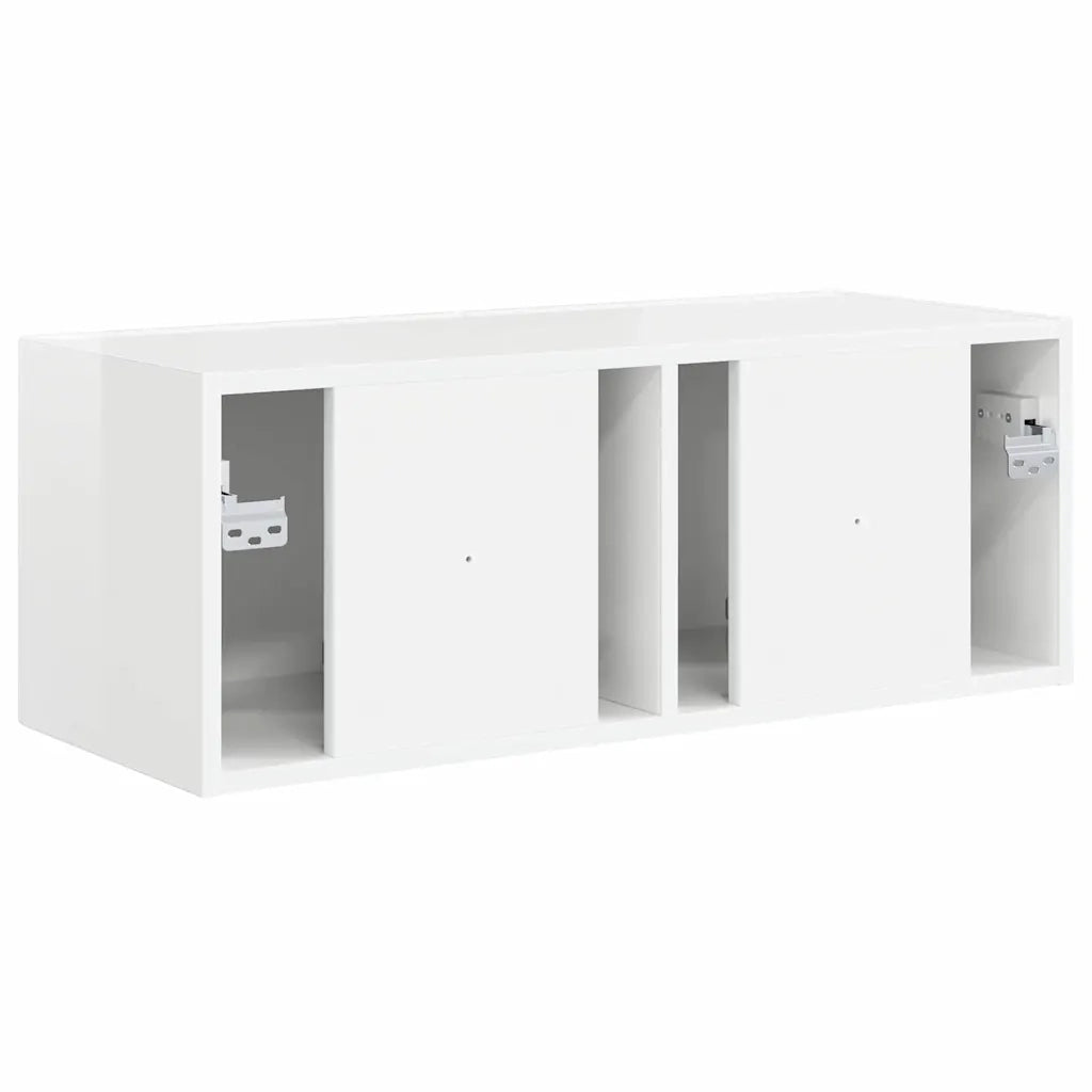 Mobile TV da parete Bianco Lucido 78,5 x 31 x 29,5 cm