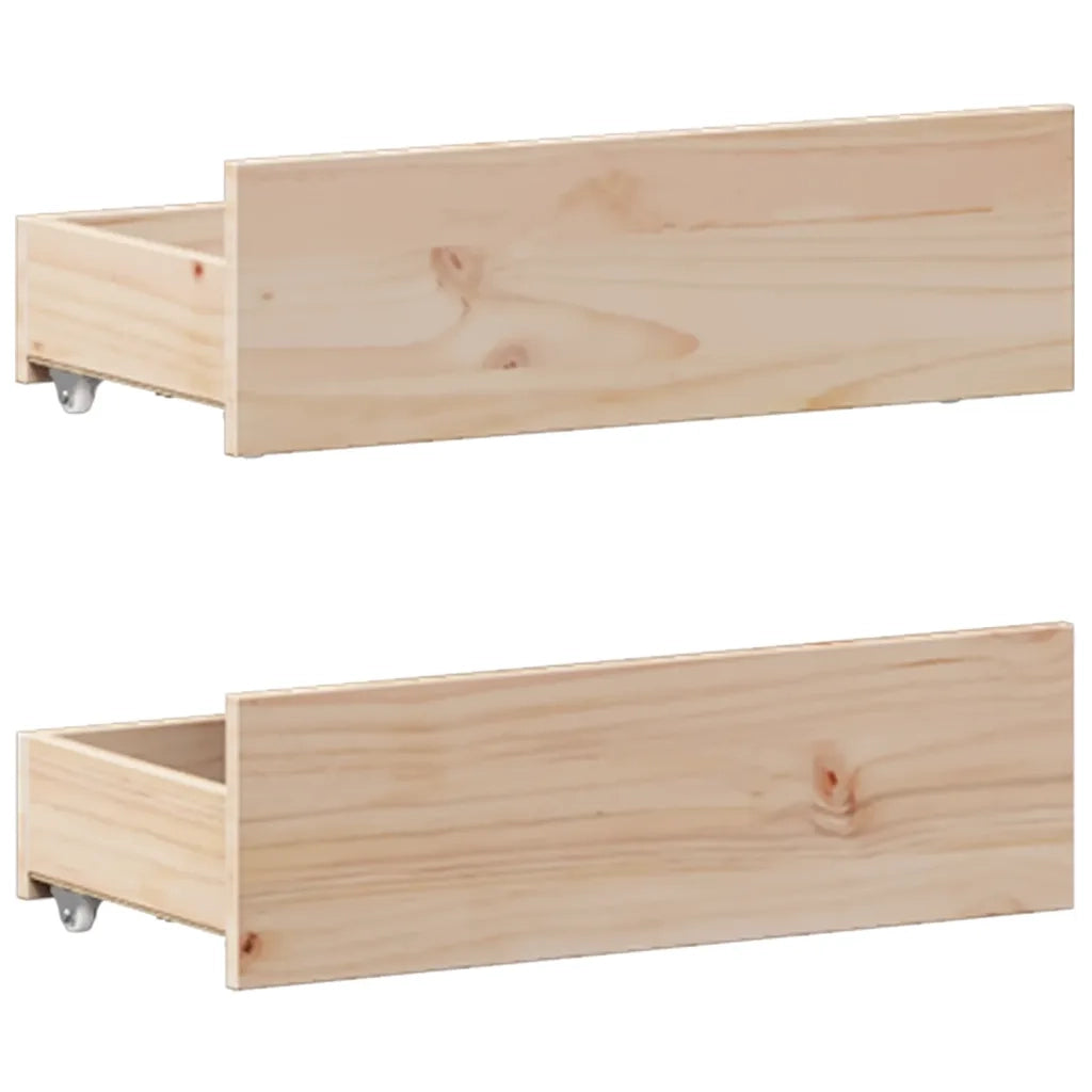 Giroletto senza Materasso con Testata 135x190 cm Massello Pino