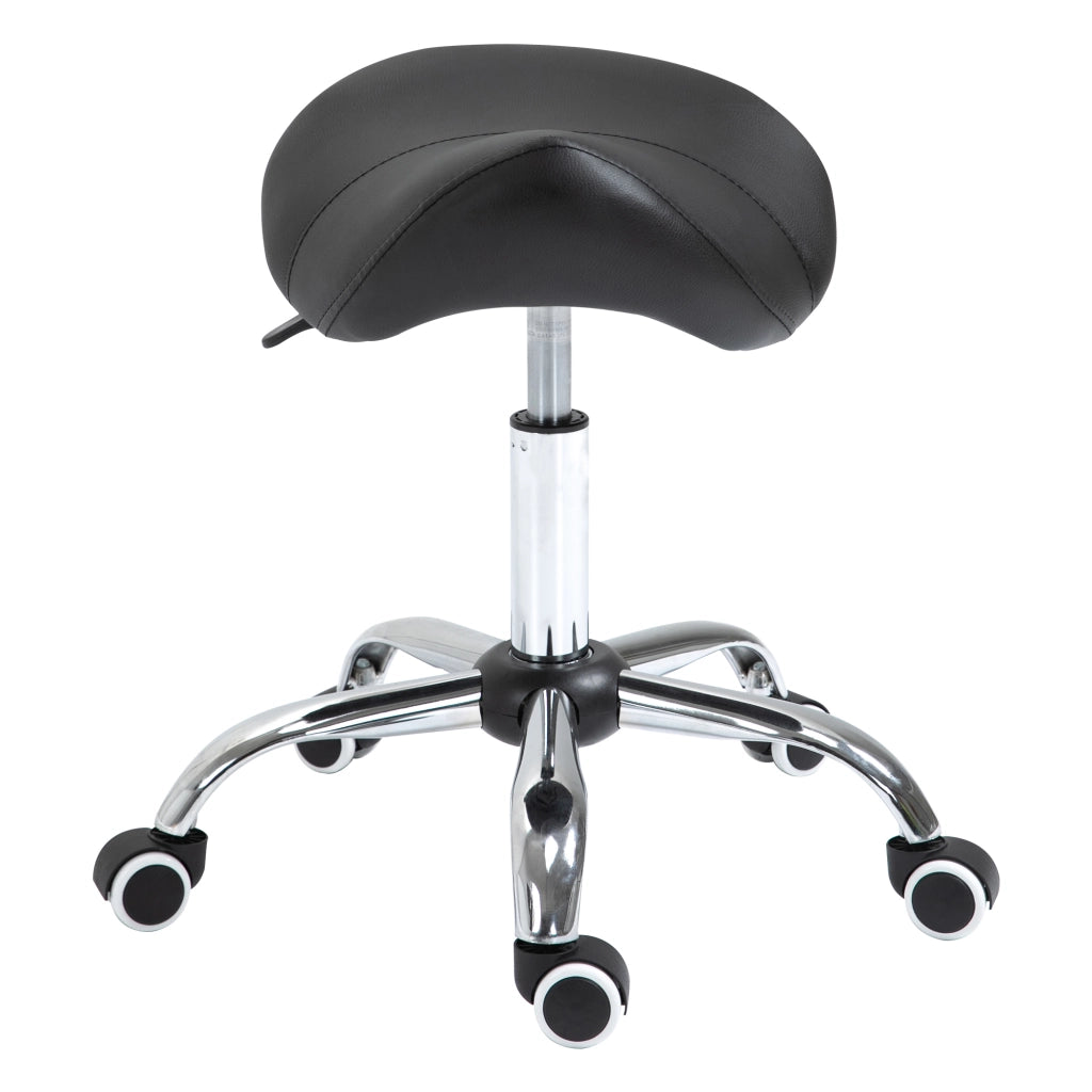 Sgabello ergonomico con rotelle regolabile in altezza 49-61 cm ¨C Xylo ¨C nero