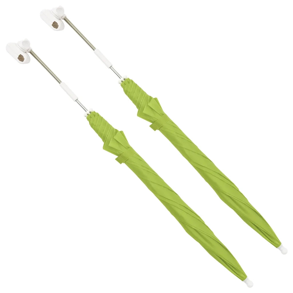 Ombrelloni per Sedie da Campeggio-Ombrello da giardino 2 pz Verdi 105 cm