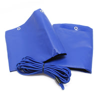 Telo per carrello appendice 2575 x 1345 x 50 mm PVC con corda elastica Copertura per rimorchi leggeri