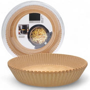 Pannolino per Airfryer - Non Bleccato - Dischi in Pannolino - 20 cm di Diametro - 100 Pezzi - Ecologico e Resistente al Calore - Pannolino di Ricambio