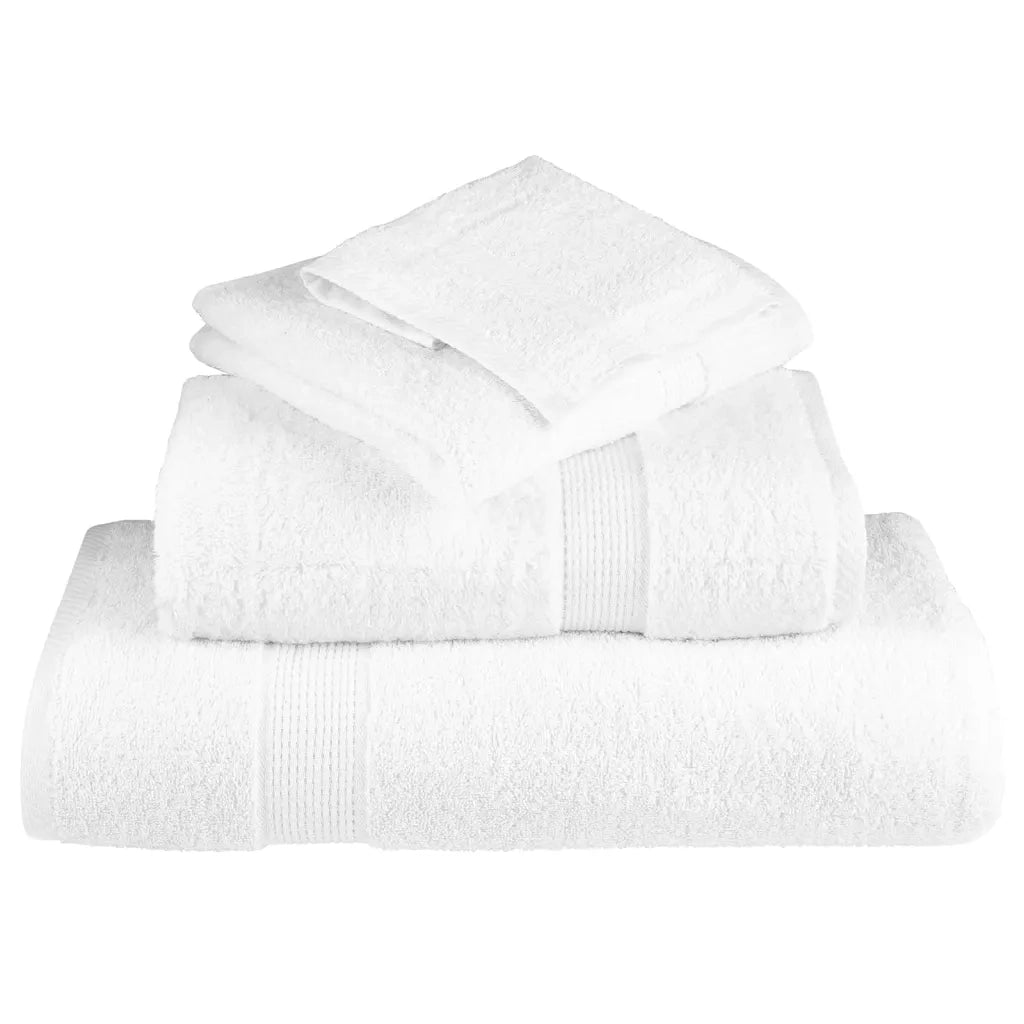 Asciugamani Premium SOLUND 4 pz Bianco 50x100 cm 600 g/m² 137125