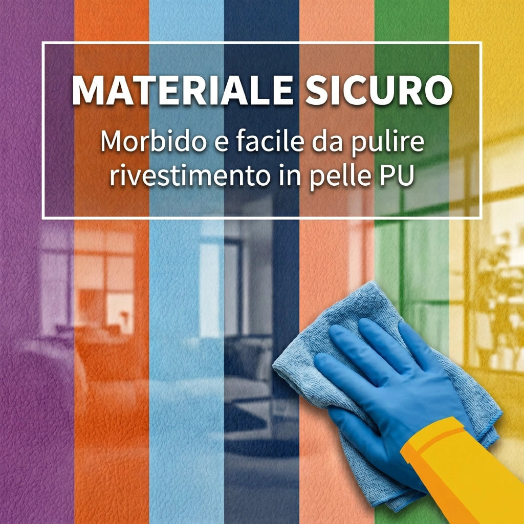Set 7 Costruzioni Morbide per Bambini da 1-3 Anni in Schiuma e Pelle PU Multicolore