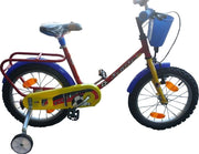 Bici bicicletta gioco per bambini misura 16" con cestello portapacchi