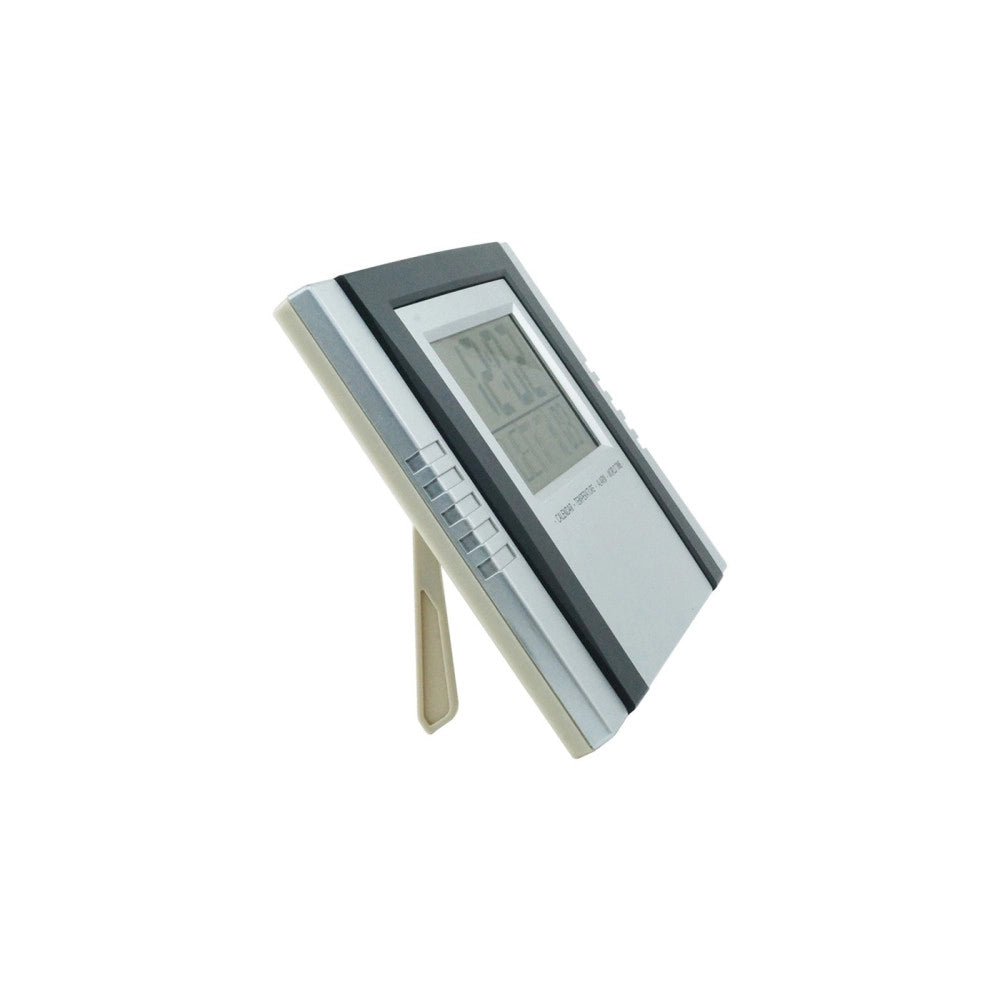 Trade Shop - Orologio Digitale Da Parete Da Scrivania Temperatura Datario Allarme Crono 2304 -