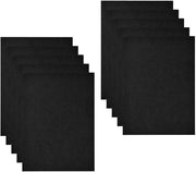 Pacco di 10 cartelle A4 con tas di inserimento, cartella documenti in kraft, cartella presentazione, cartella offerta, carta A4, cartella cartonata, organizzatore di carta, cartella in kraft, cartella dossier per ufficio, scuola, casa (nero)