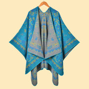 Sciarpa da donna vintage in jacquard con stampa leopardata