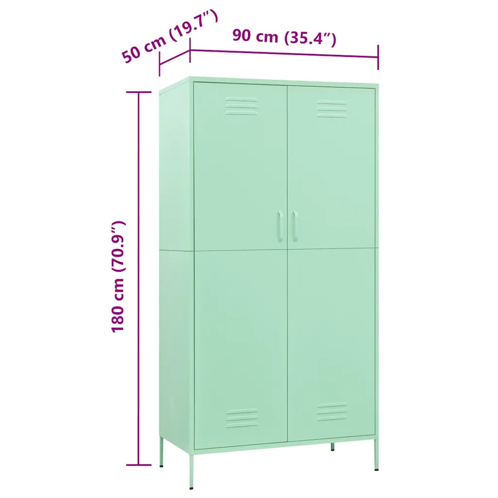 Armadio Menta 90x50x180 cm in Acciaio CFW8663035