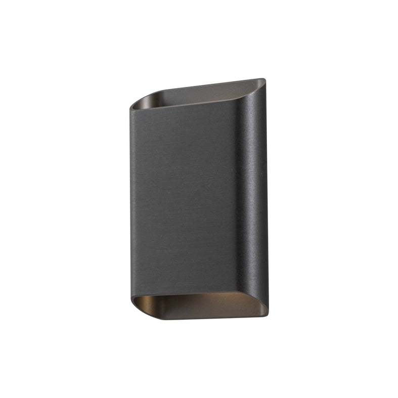 PLAK Applique a Parete LED 14W IP65 Biemissione 3000K CRI90 in Metallo Finitura Titanio - Illuminazione di Design per Interni Rossini Group