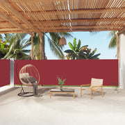 Tenda Laterale Retrattile-Tenda laterale da giardino Rossa 160x1000 cm