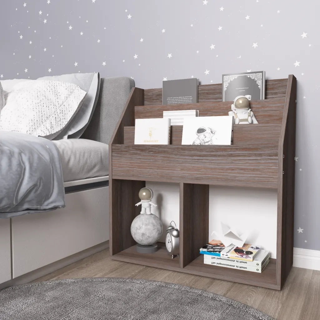 Portariviste Bambini Grigio e Sonoma 71x30x78,5 cm Truciolato cod mxl 71552