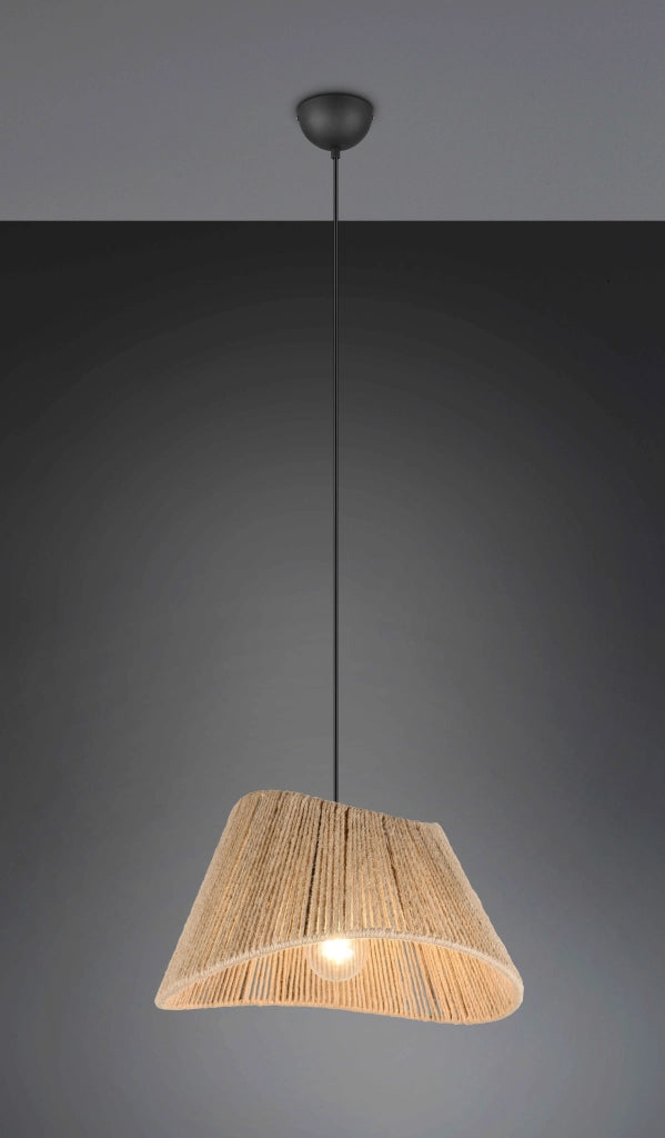 Lampada a sospensione, Iuta, naturale, D 52 cm, Valerie